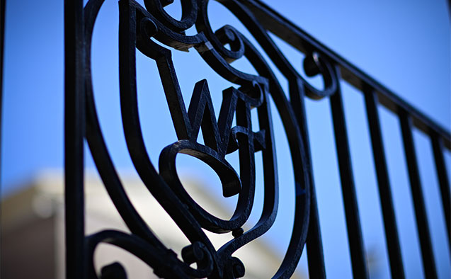 Wrought iron at Wake Forest University