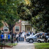 First year Wake Forest students move into their residence halls on campus on Wednesday, August 22, 2018.