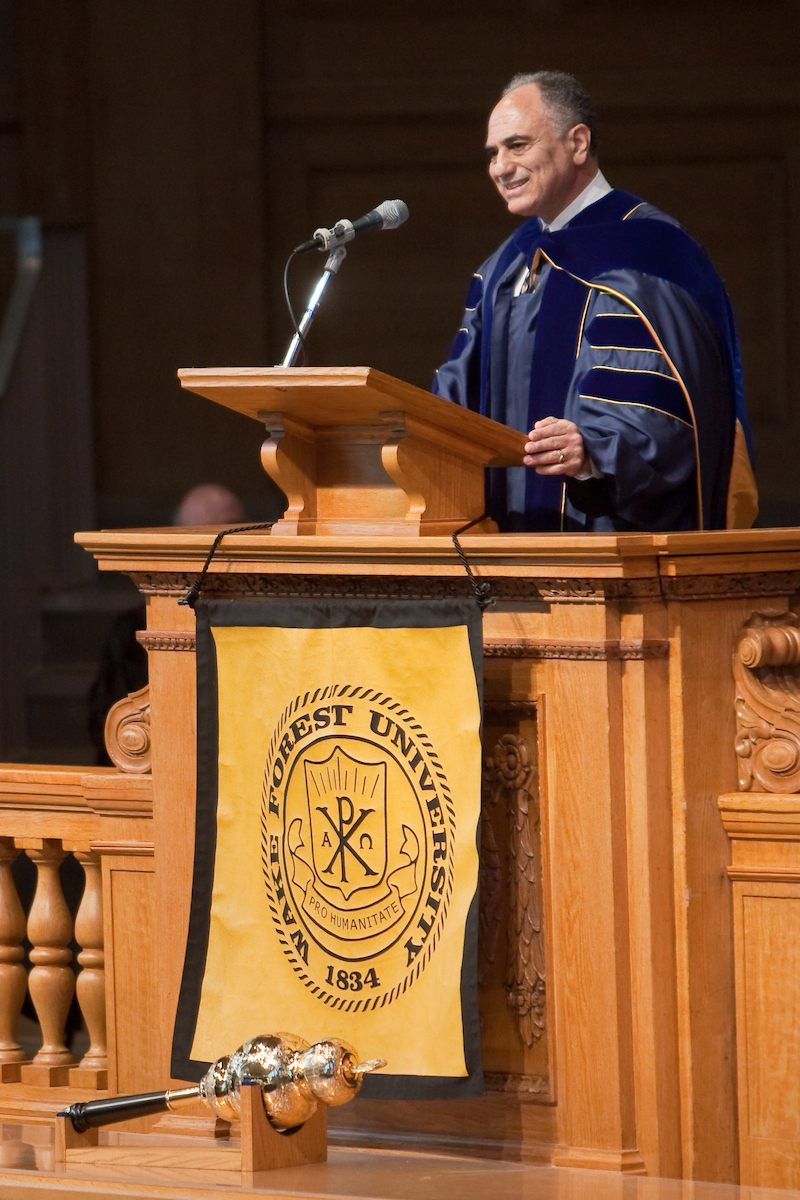 Anthony Parent at the lectern