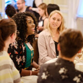 Wake Forest students attend the on-campus launch of the Call to Conversation program, at Graylyn International Conference Center on Tuesday, September 18, 2018.