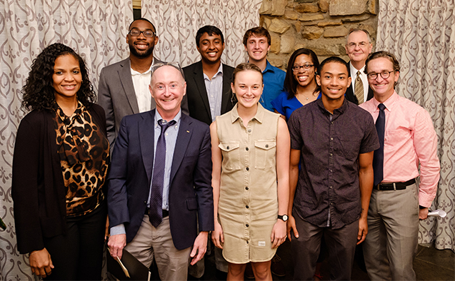 Wake Forest students attend the on-campus launch of the Call to Conversation program, at Graylyn International Conference Center on Tuesday, September 18, 2018.