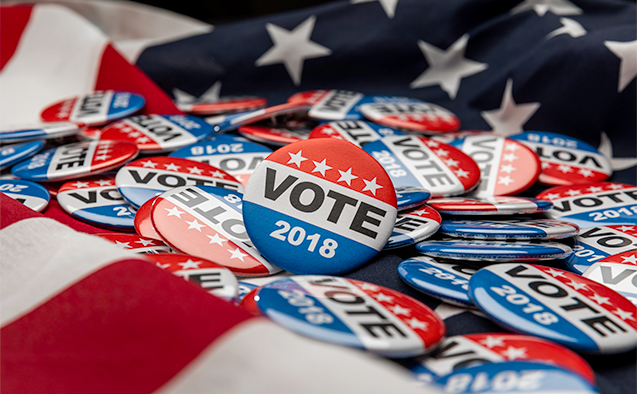 Election 2018 buttons