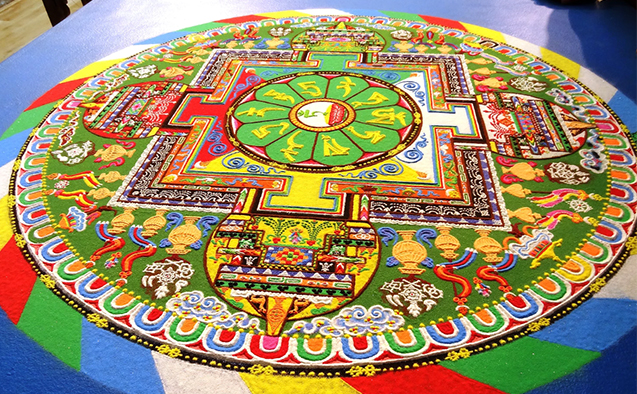 Tibetan monks to create sand mandala at WFU s Hanes art gallery