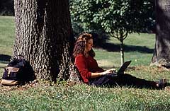 Student with Thinkpad