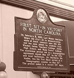 Sit-in historical marker