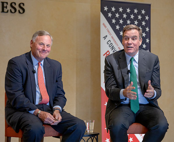 Wake Forest Hosts Bipartisan Conversation Featuring Senators Burr And