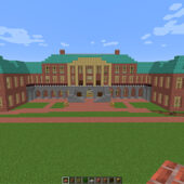 Reynolda Hall on Minecraft