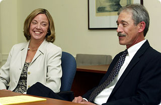 Professor of Psychology Deborah L. Best (left)