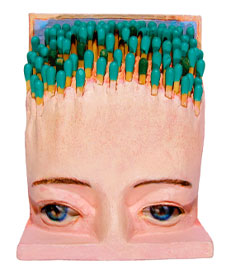 From Monumental Micros: "Mother Earth"; mixed media; Christopher Bartlett. 3.25" x 2.5" x 1.25"