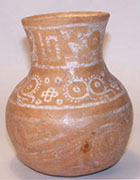 Decorated jar from Nayarit or Jalisco cultures, 300BC-AD 300.