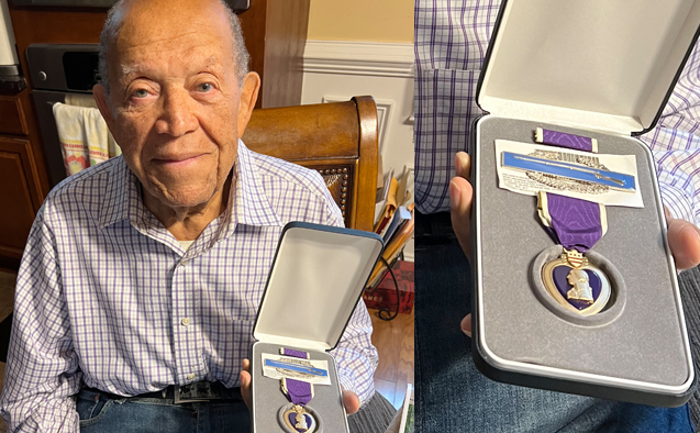 Mr. Brown with Purple Heart