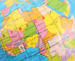 Globe featuring Africa