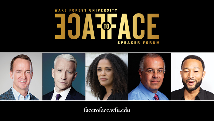 Face to Face graphic with photos of 2024-25 speakers
