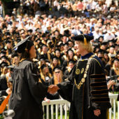 Commencement 2024 student receives diploma