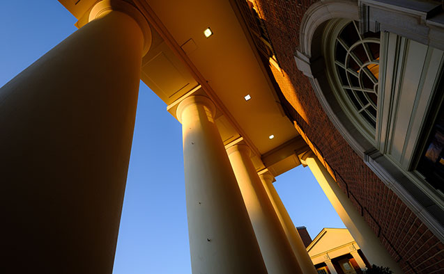 Wait Chapel columns and sky