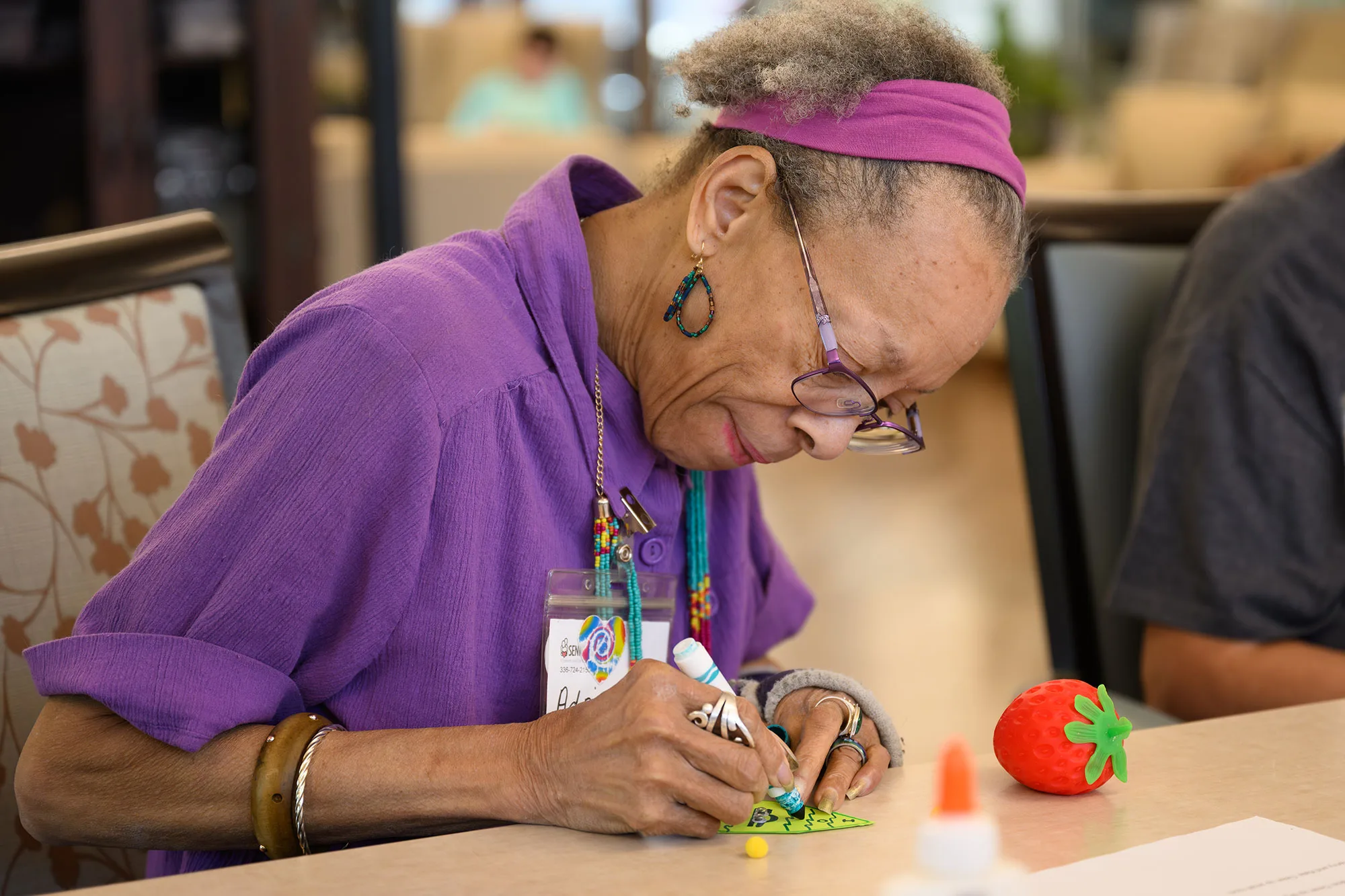 Crafts are just one more way the Wake Forest students connect with Williams Center patrons.