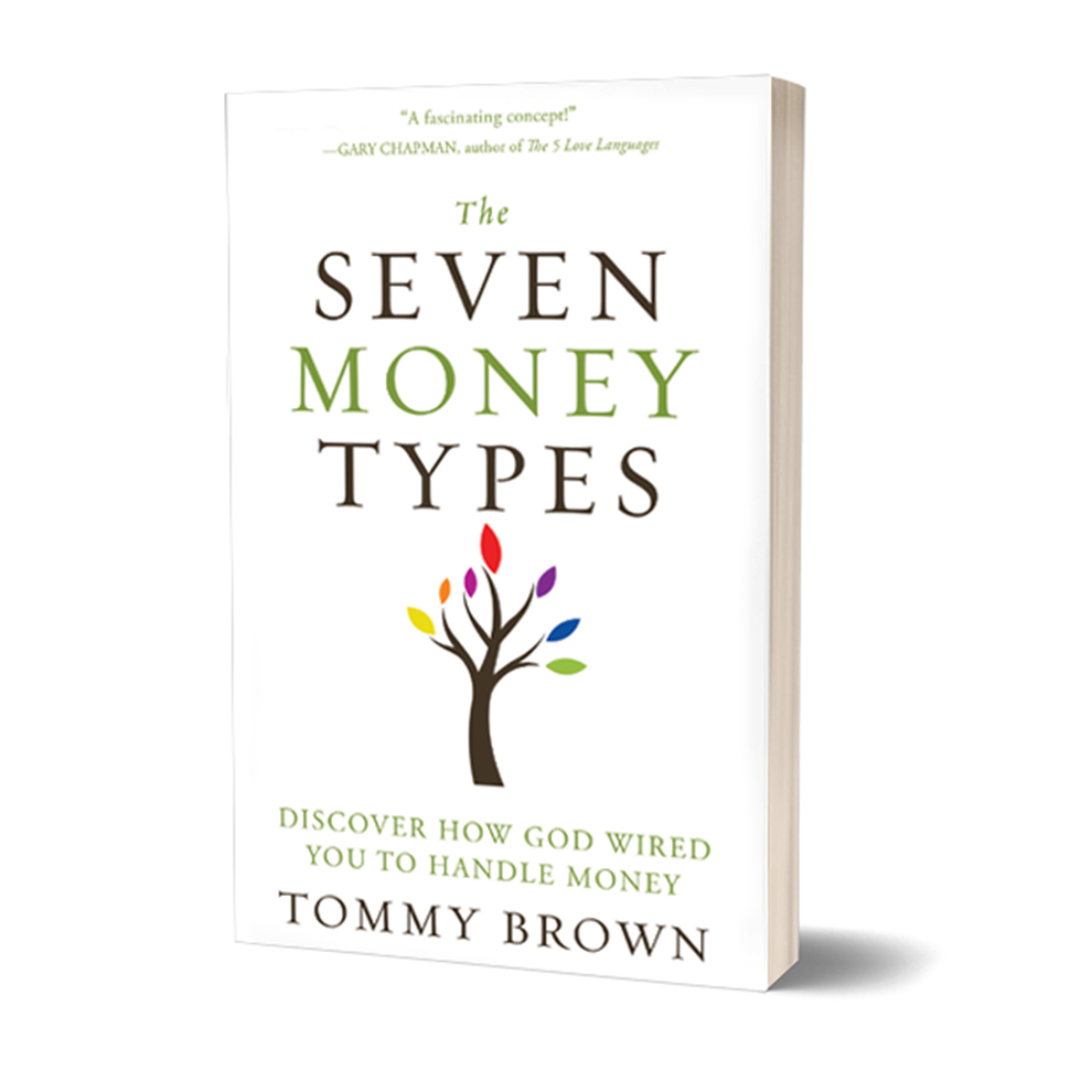 Book Cover Art of "The Seven Money Types" by School of Divinity alumnus Tommy Brown