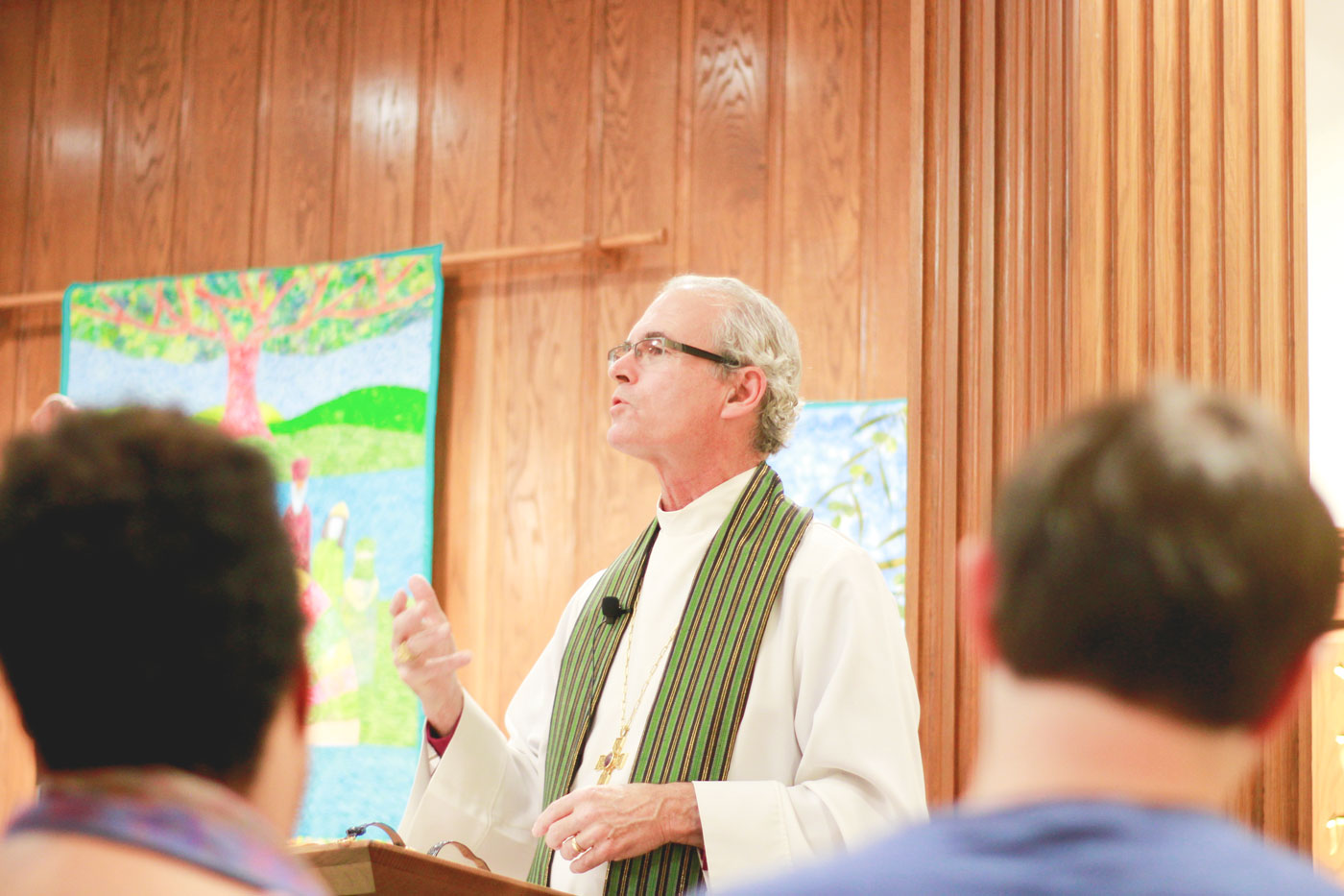 The Rt. Rev. Dr. Porter Taylor leads School of Divinity Community Worship on October 19, 2017 in Davis Chapel