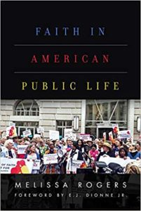 Cover Art for Faith in American Public Life by Melissa Rogers
