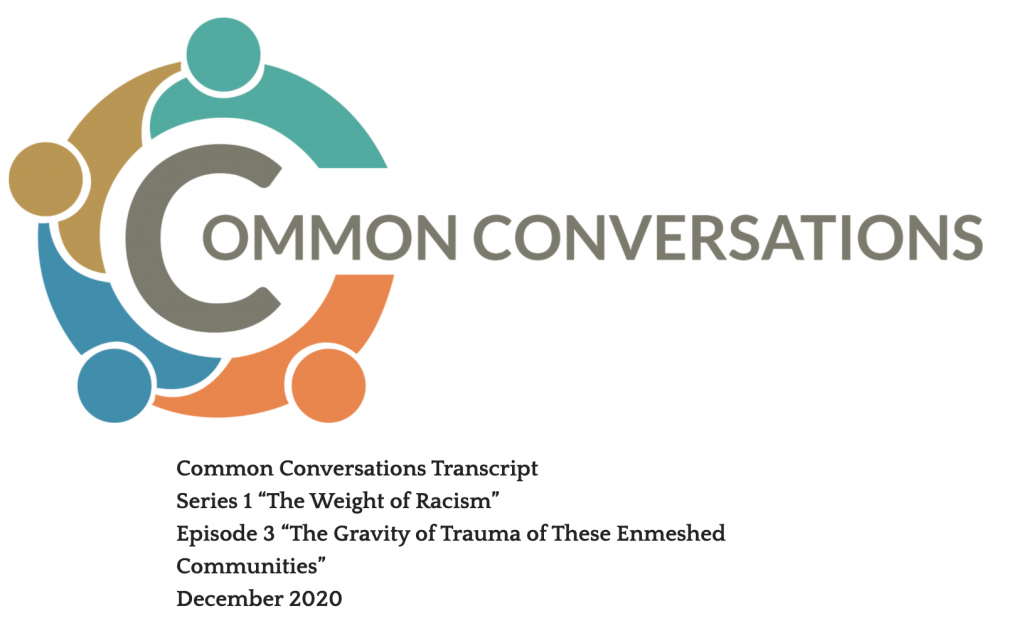 Common Conversations Series 1 Episode 3 Transcript