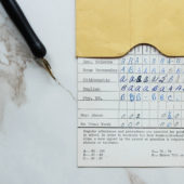 1950s report card