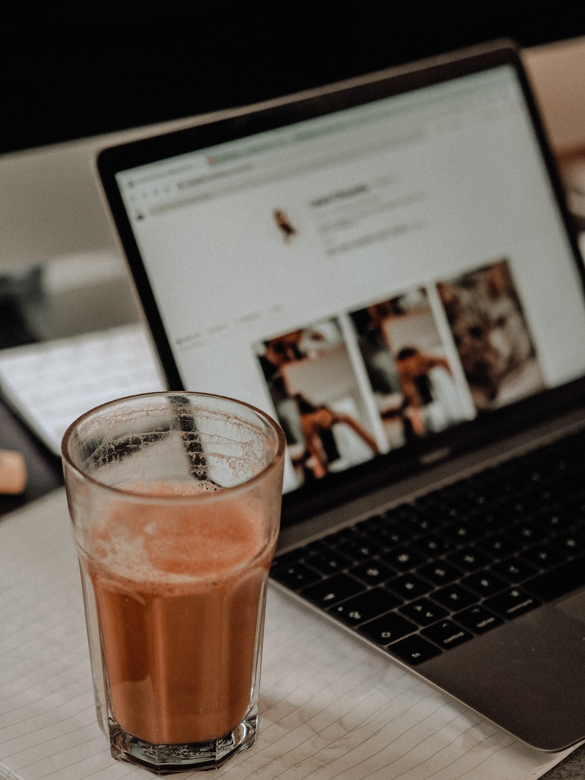 drink at computer