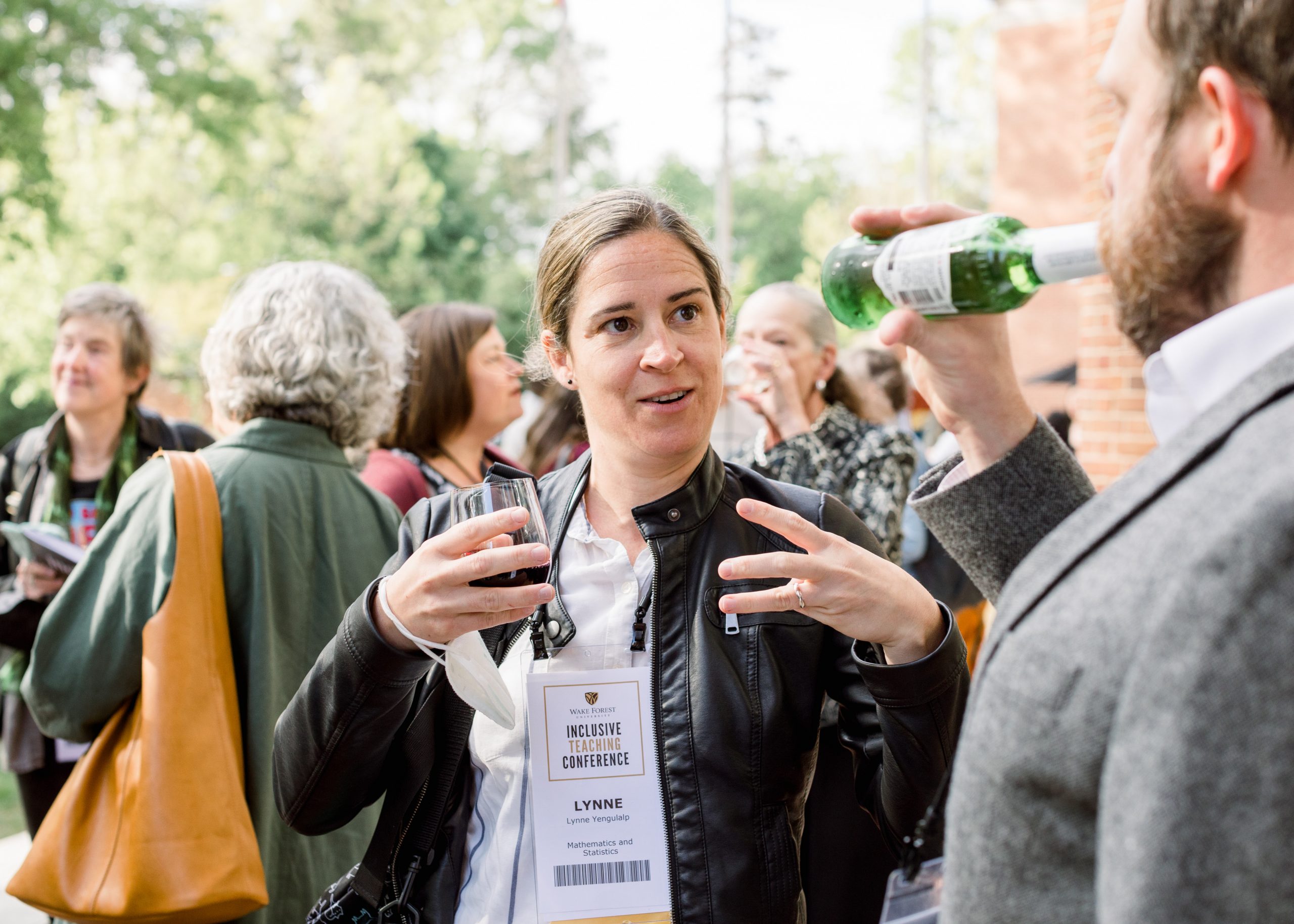 Faculty at reception