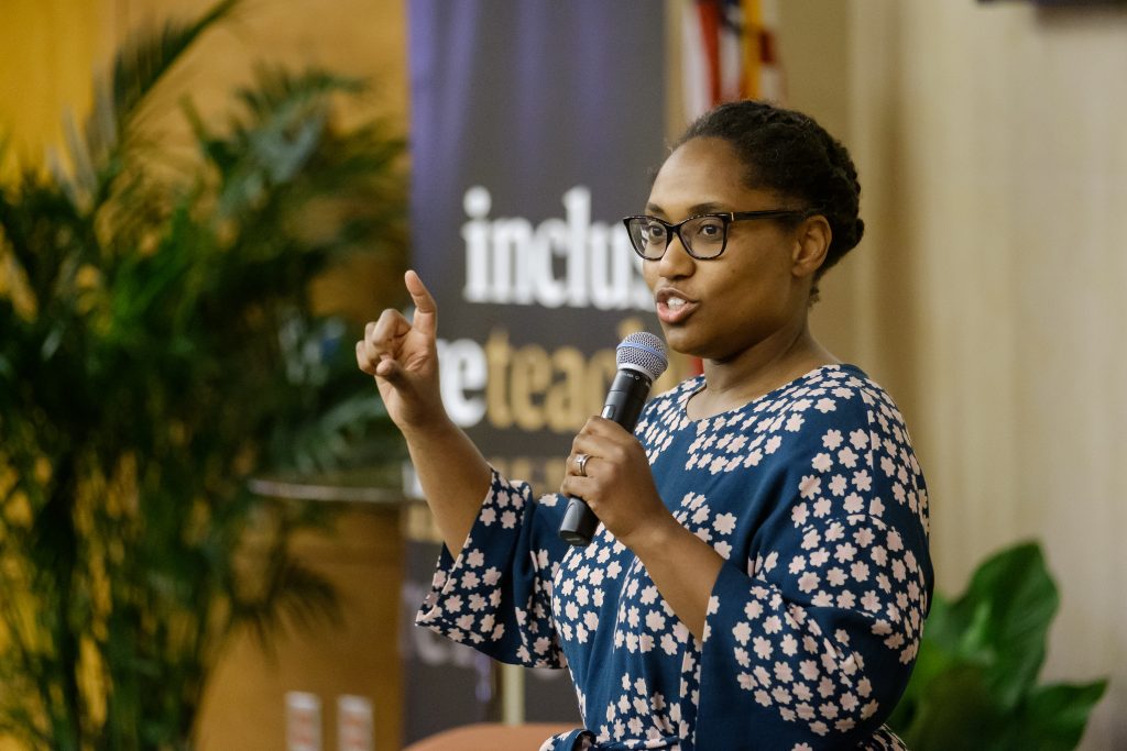 Marcia Chatelain, presenting at Wake Forest