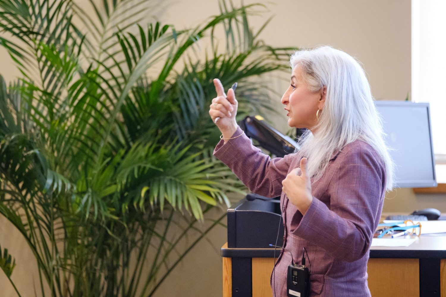 Pamela Barnett, leading a workshop