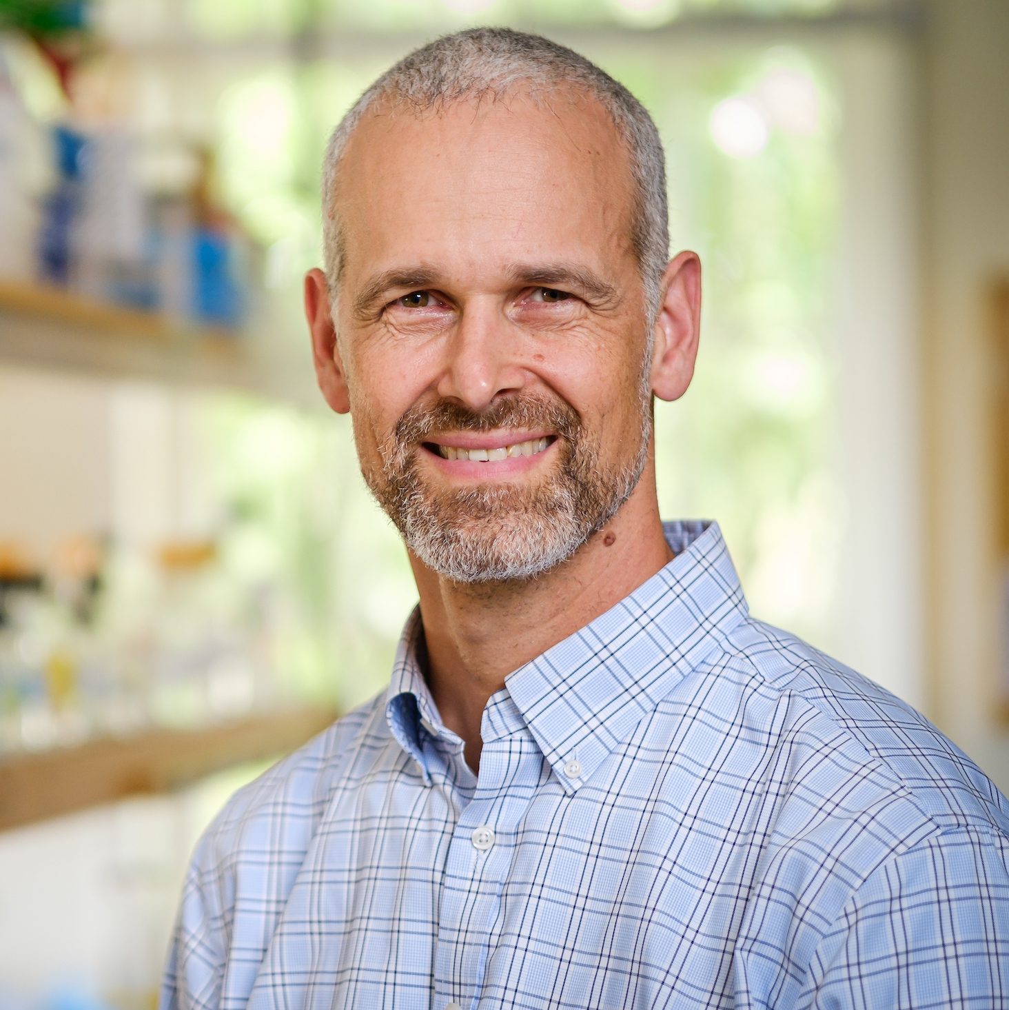 Wake Forest physics professor Jed Macosko poses in his Olin Hall lab on Monday, July 15, 2019.