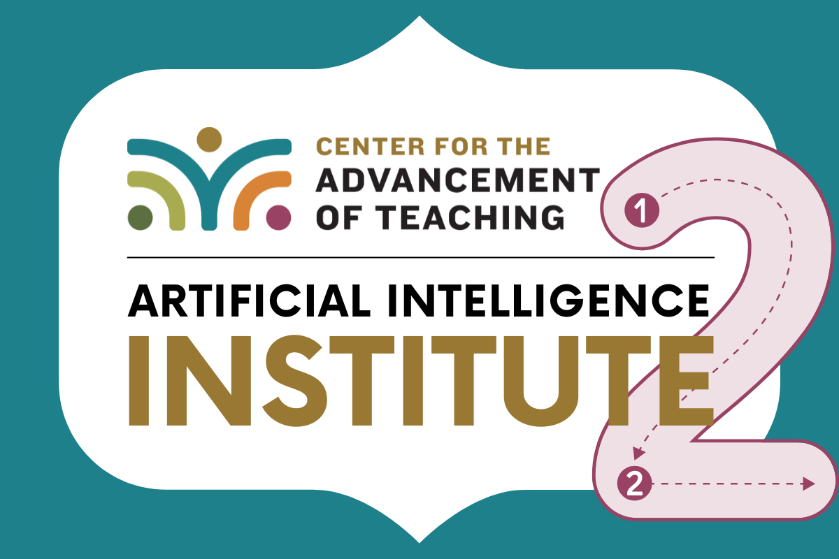 center for the advancement of teaching artificial intelligence institute with large stylized 2 overlapping.
