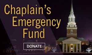 Donate to the Chaplain’s Emergency Fund