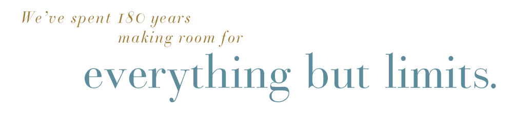 We've spent a 180 years making room for everything but limits