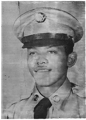 An portait of James Brown in a military uniform