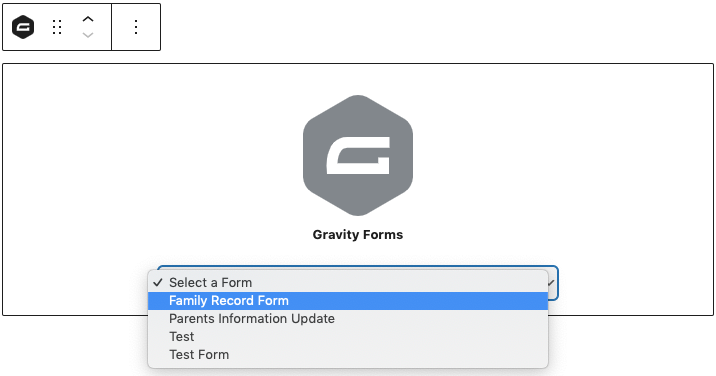 gravity forms block