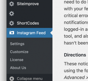 Instagram feed plugin