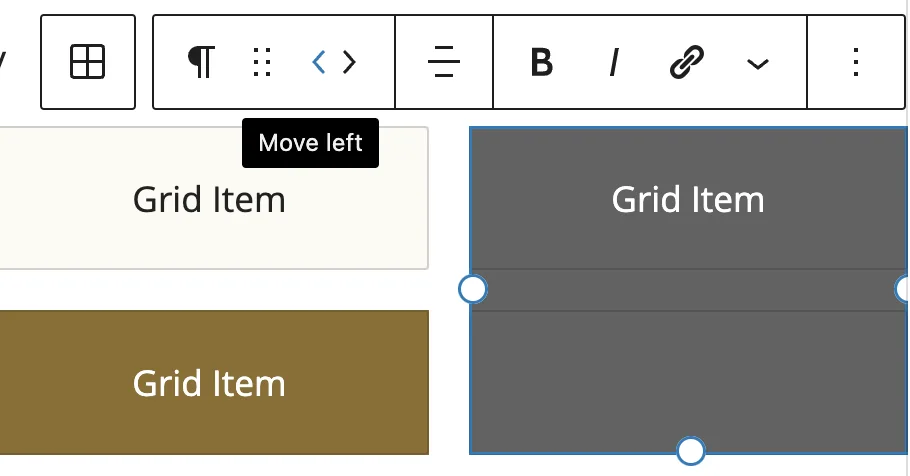 The features contained in this image indicates the boldness, color, font type, and other text features of this block.