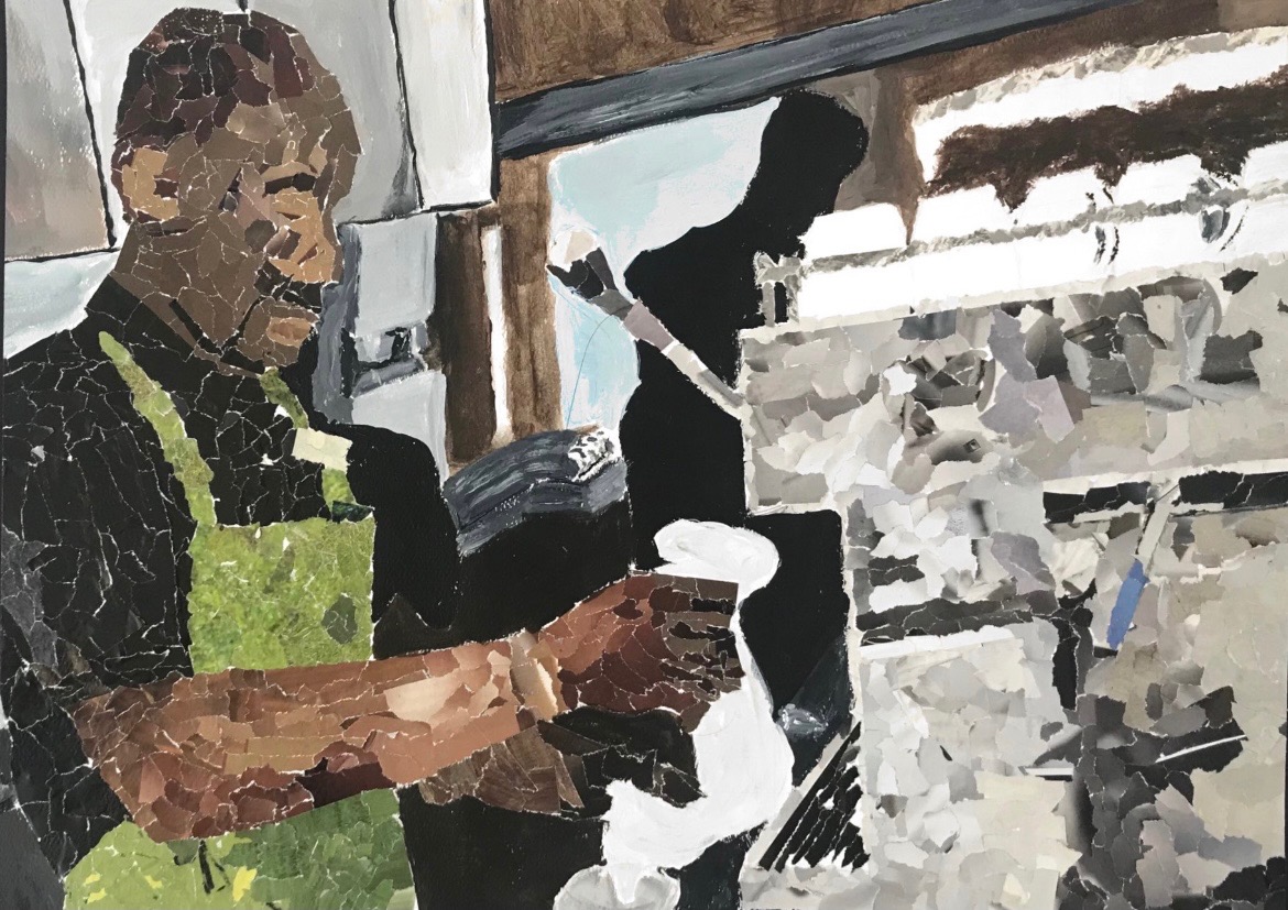 "Barista-In-Action" by artist Haley Porter