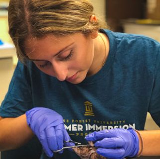 Student in pre-college program
