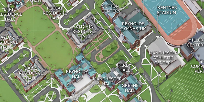 Wake Forest University Campus Map