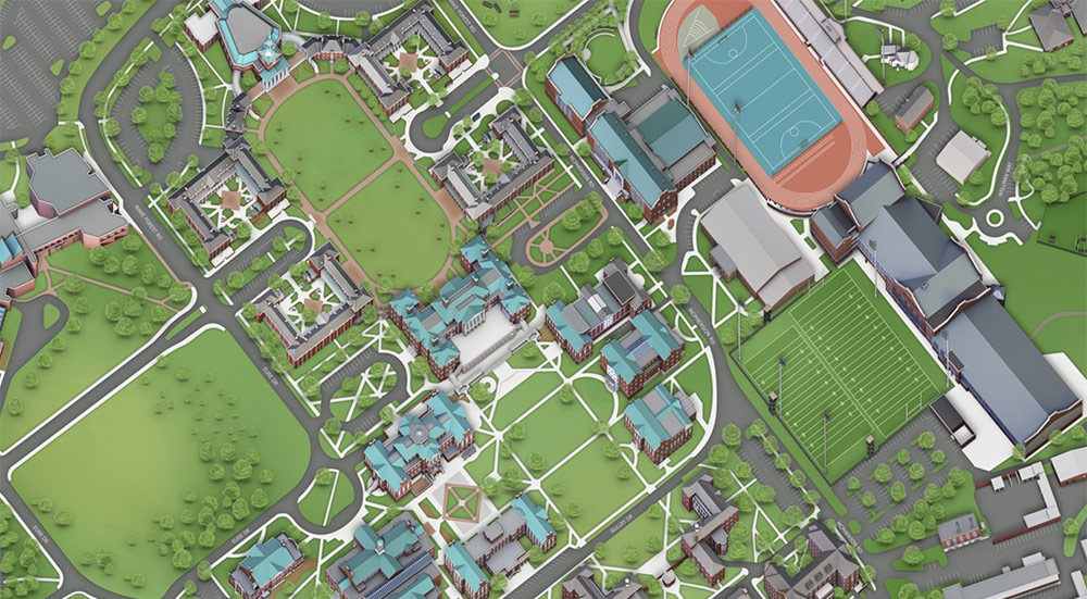 Wake Forest campus map
