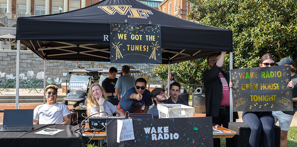 Wake Radio at the Fall Student Involvement Fair