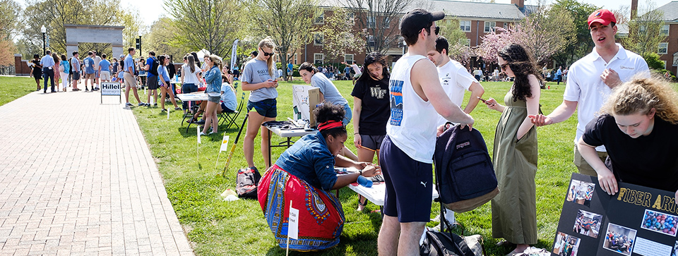 Get Involved at WFU with a Personalized Involvement Plan