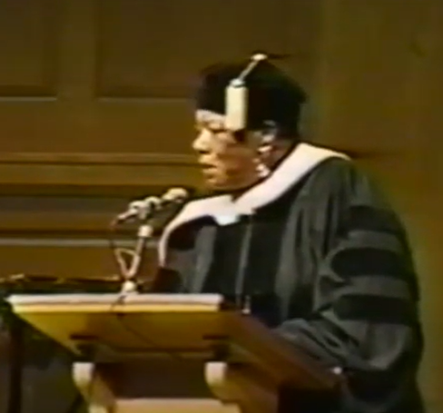 Maya Angelou at Wake Forest University School of Divinity Convocation