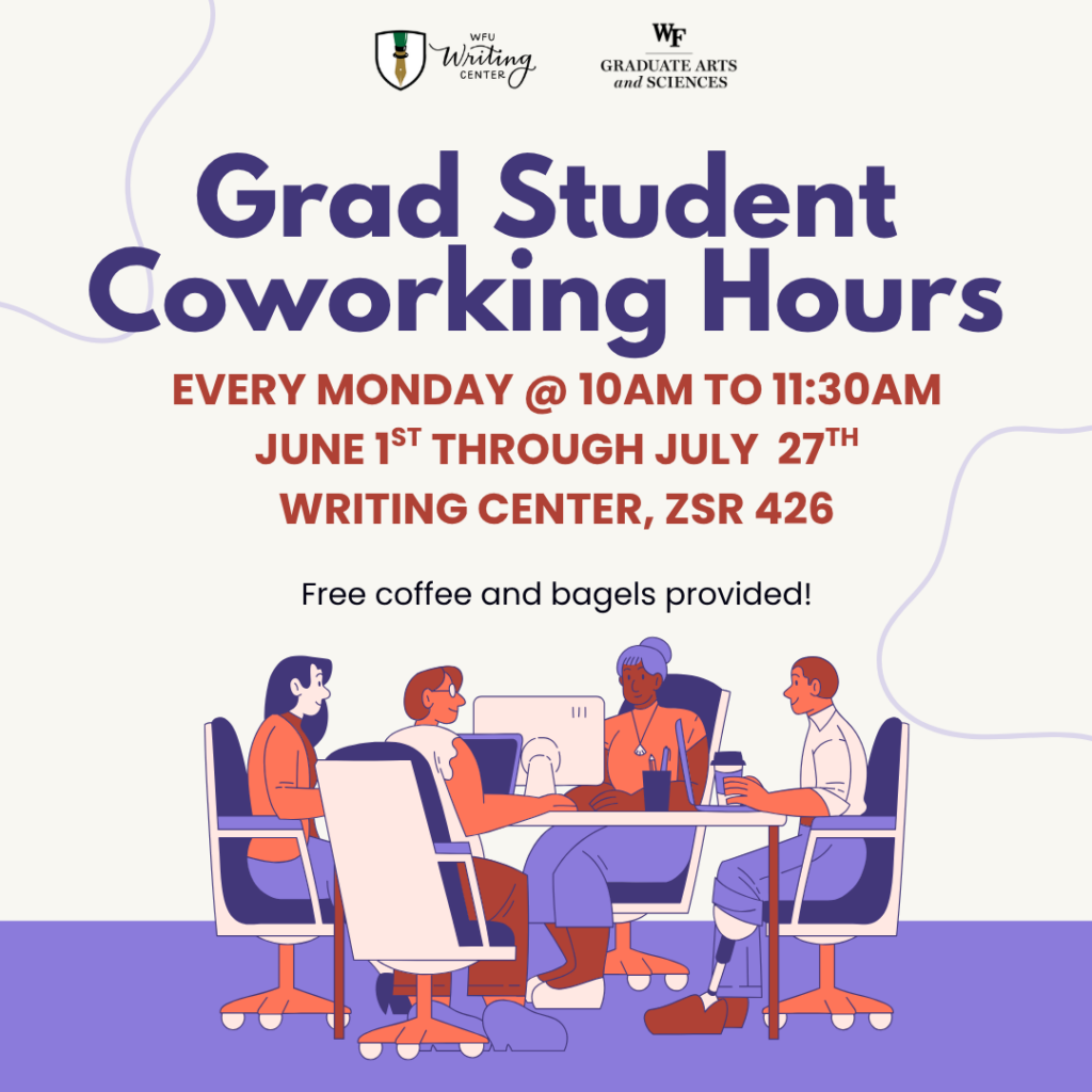 grad student coworking hours summer 2026