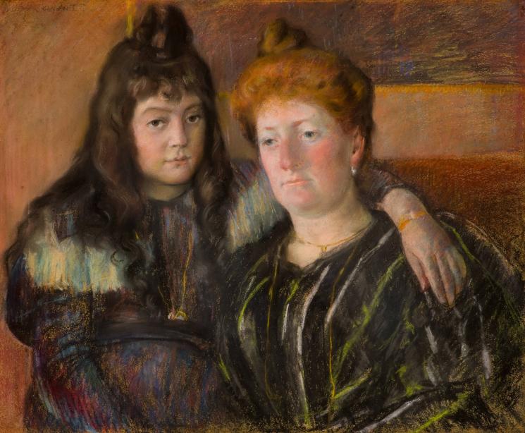 Madame Gaillard and Her Daughter Marie-Thérèse by Mary Chassatt