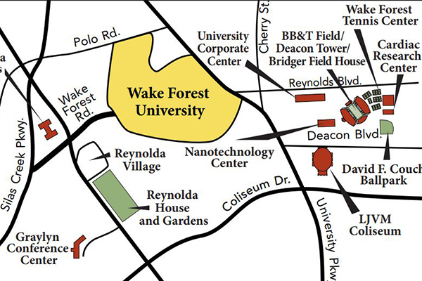 map of winston salem restaurants