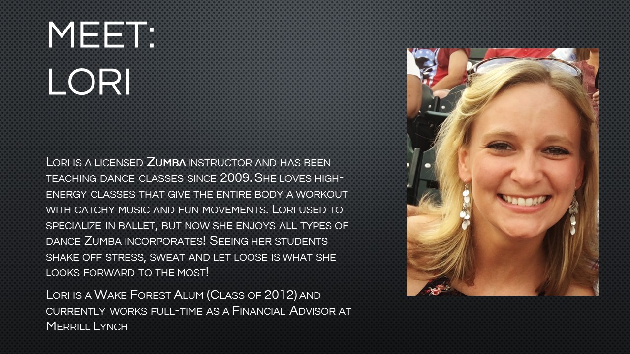 Campus Rec Group Fitness Instructor Bios