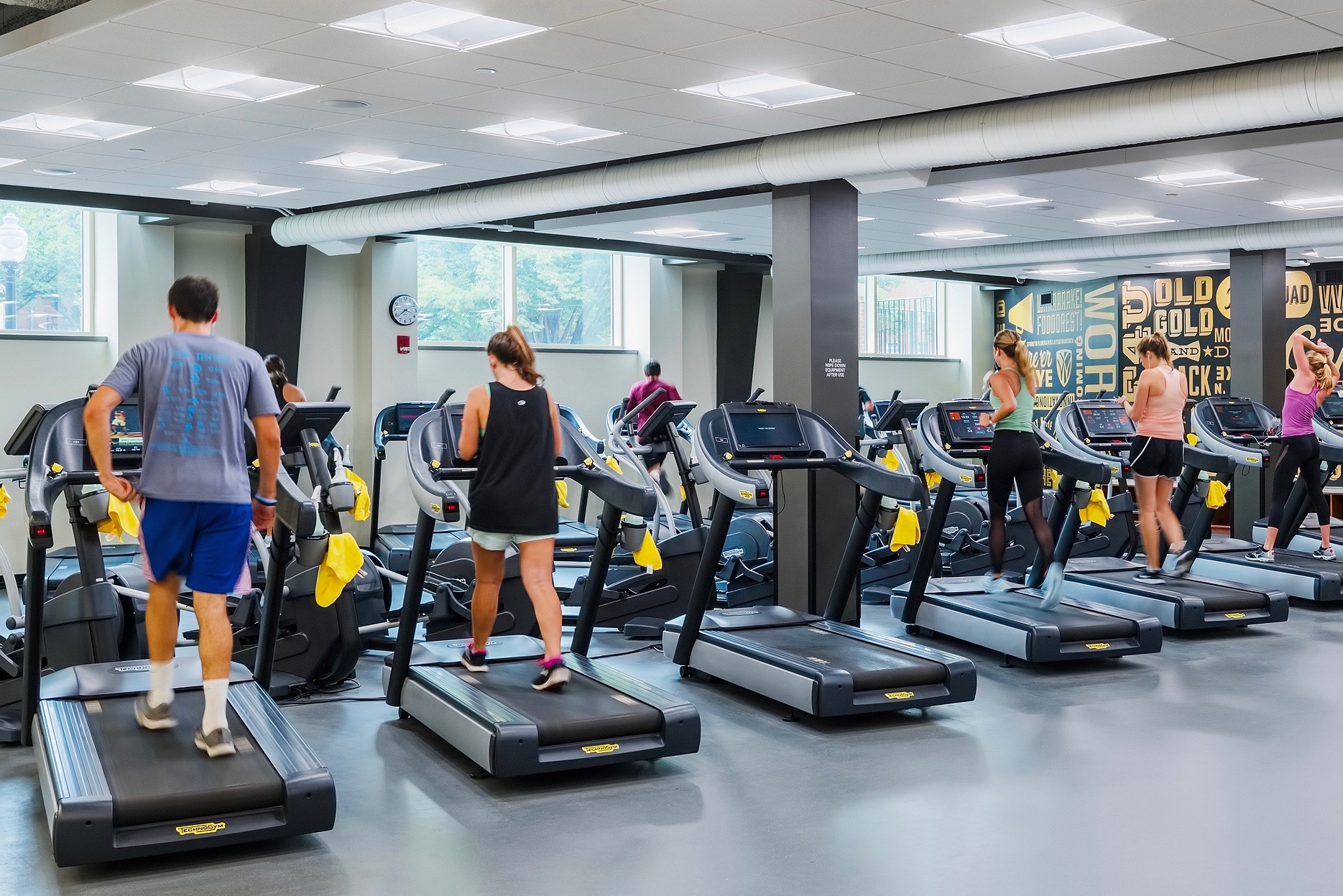 Treadmill in gym new arrivals