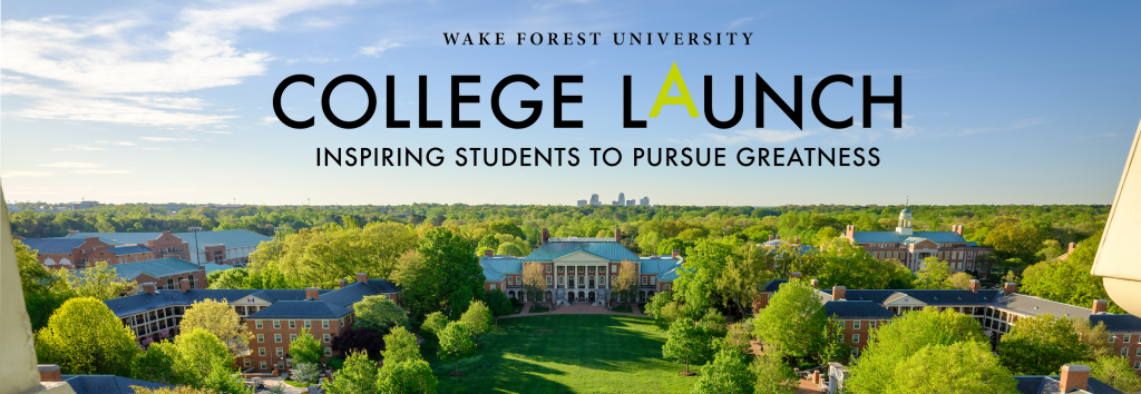 College LAUNCH Header with WFU Campus